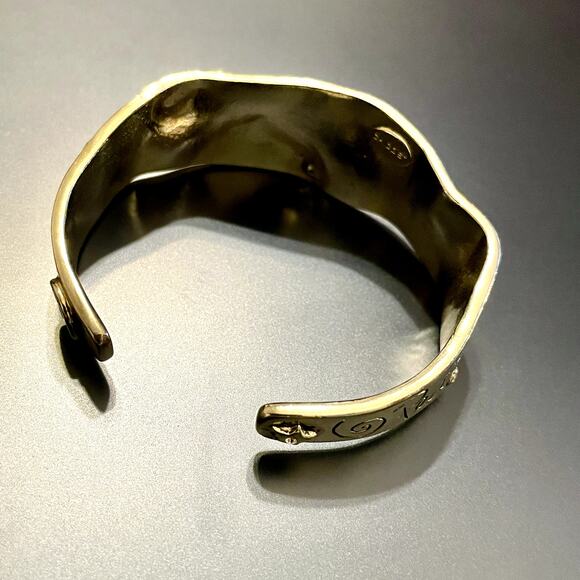 Chico's Brutalist Cuff Bracelet Love Hope Dream Wish - Picture 5 of 8